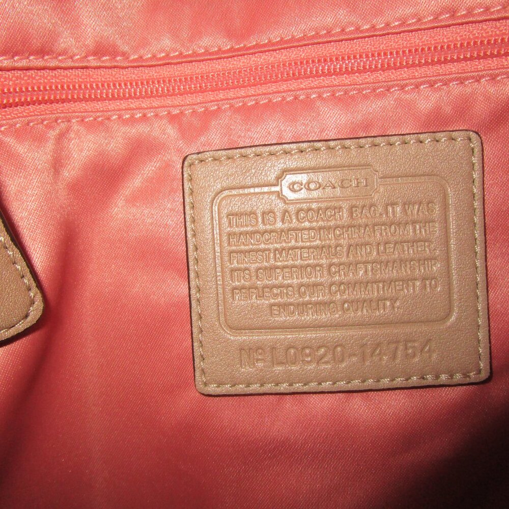 Coach Kristin Tan Python-Embossed Pocket Tote - image 9